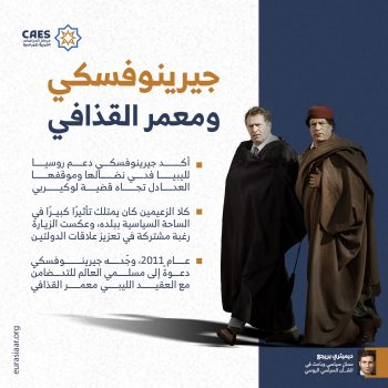 جيرينوفسكي ومعمر القذافي