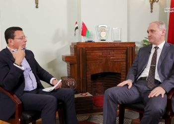 لقاء مع السفير “سيرغي تيرتنتييف” سفير بيلاروس في القاهرة