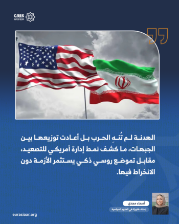 كيف توظف روسيا الحرب الأمريكية- الإسرائيلية على إيران في إعادة تشكيل التوازنات الإقليمية؟ 2-2